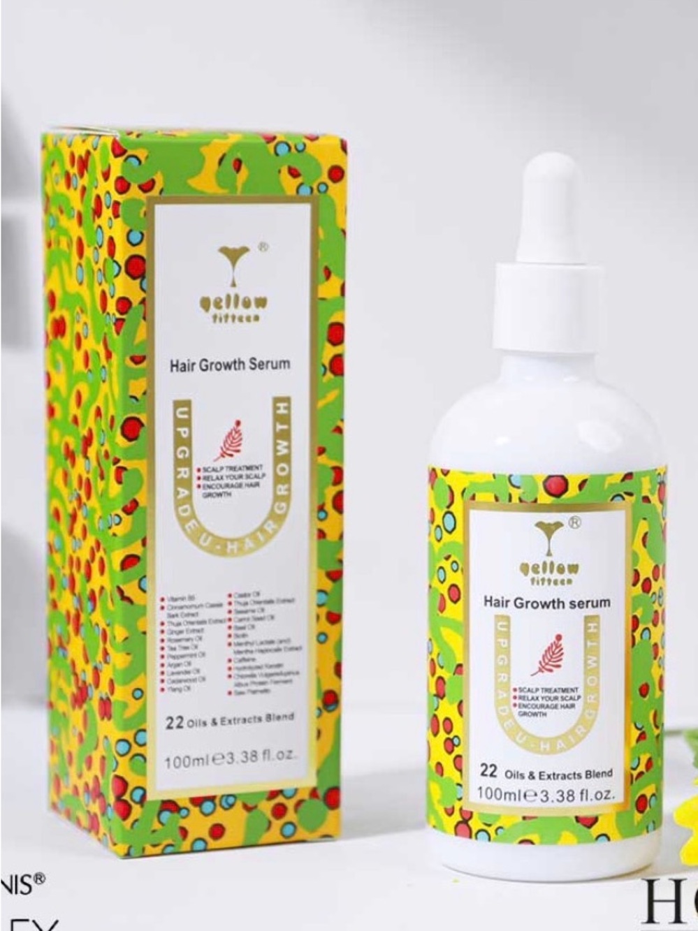 Yellow Fifteen Hair Growth Serum Rosemary Leave-in NEW